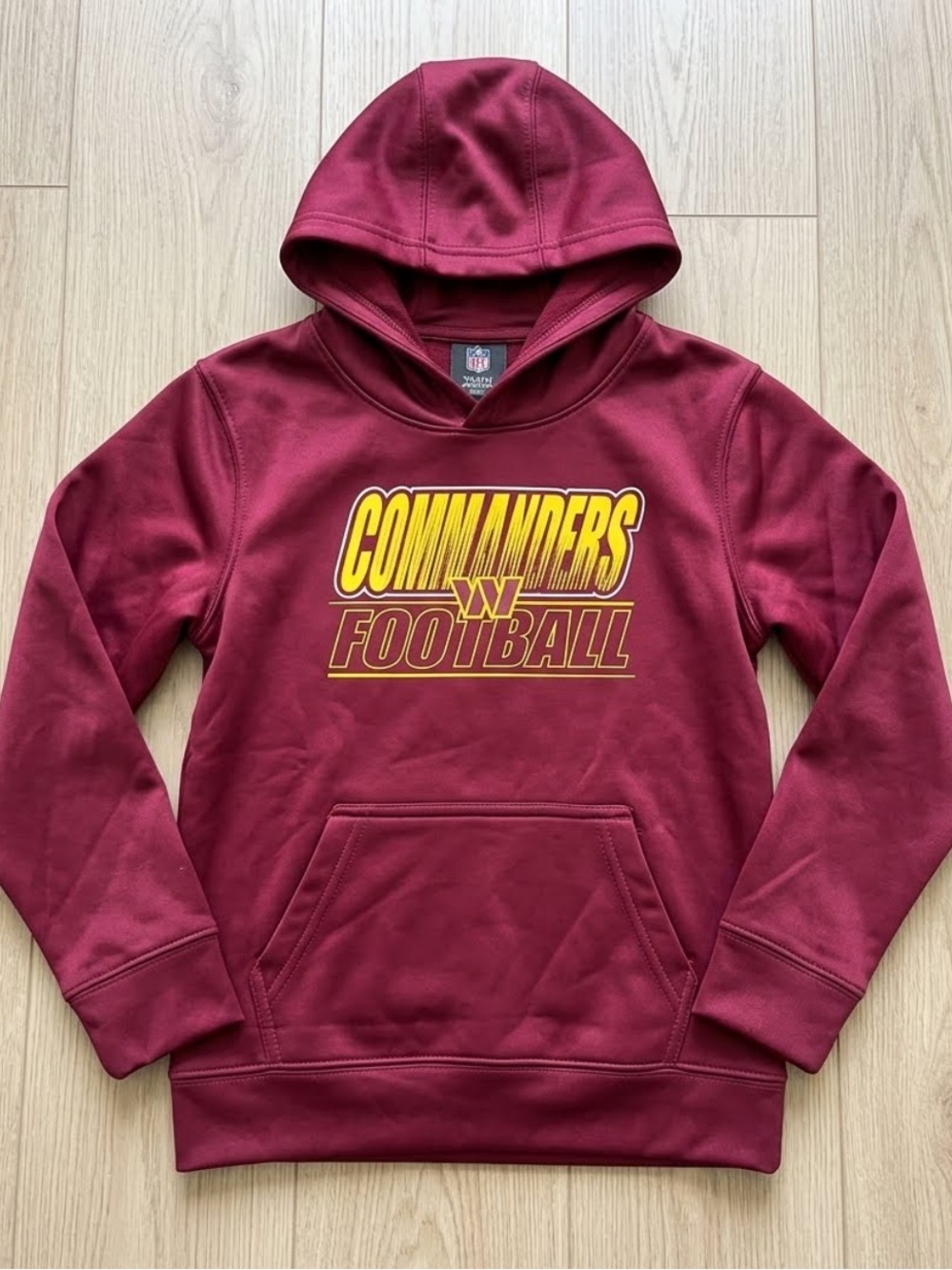 Washington Commanders pullover hooded sweatshirt kids child size 7 new NFL